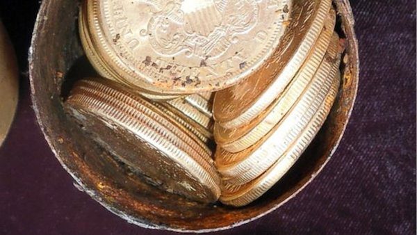 Gold coins from Saddle Ridge Hoard via Kagins, Inc.
