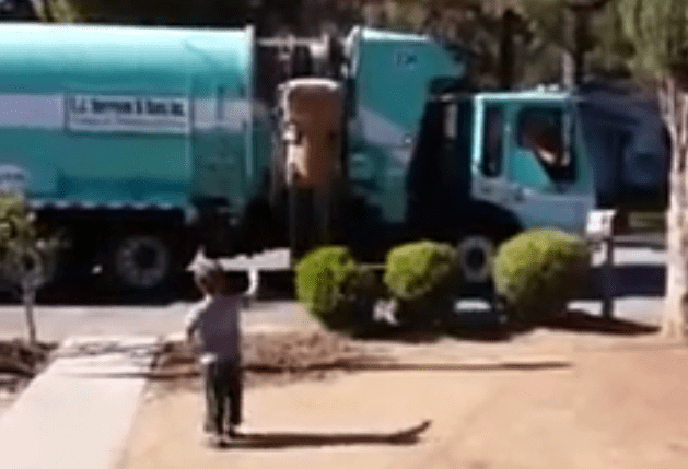 Boy Obsessed with Garbage Trucks Gets Wonderful Surprise From Trash Collector
