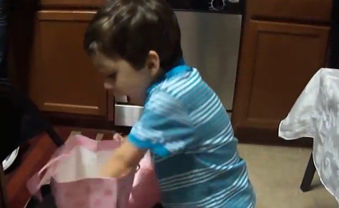 Boy Has Priceless Reaction To His Surprise Gift Of A Banana