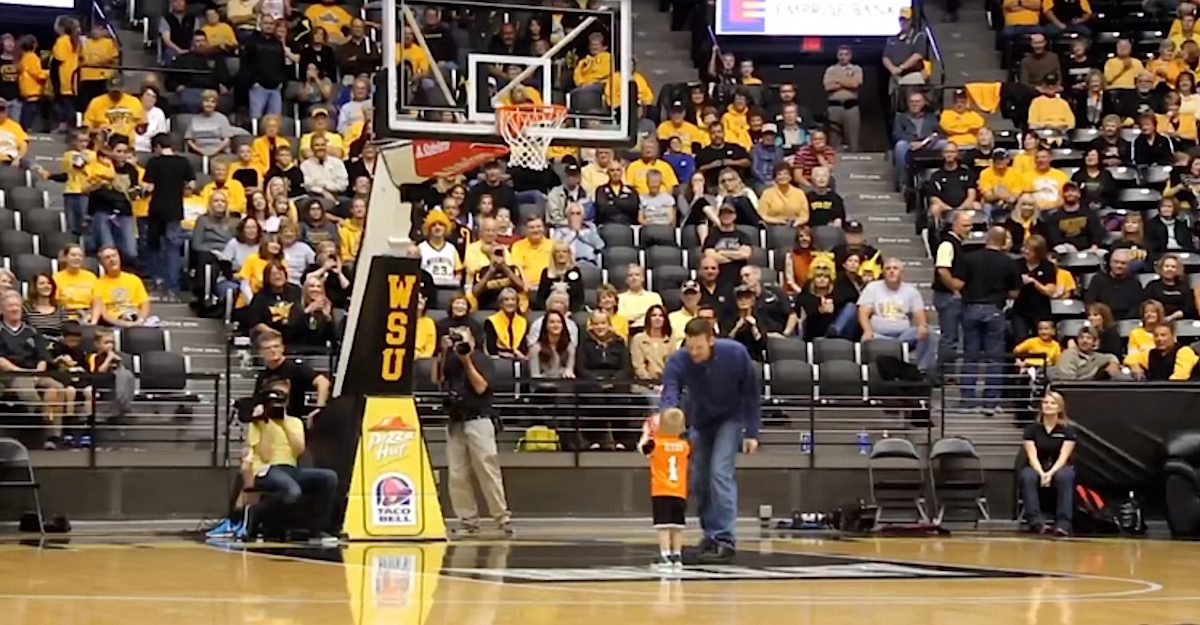 2-Year-Old Boy Makes Stunning Basketball Drop Shots