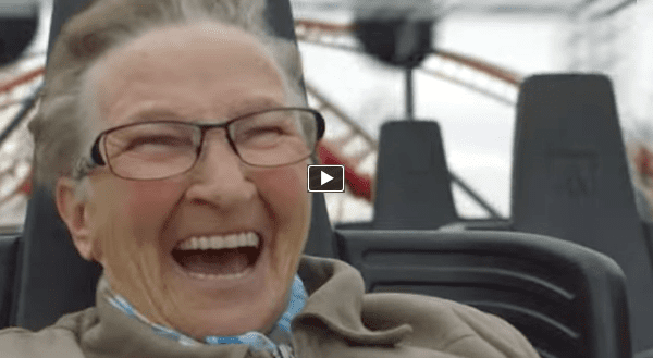 Grandma’s First Time On a Roller Coaster Made Me Smile So Much! And Her Last Comment … LOL!