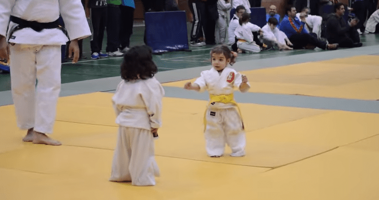 Two Little Girls Have The Most Adorable And Hilarious Judo Match EVER. I Laughed So Hard I Cried!