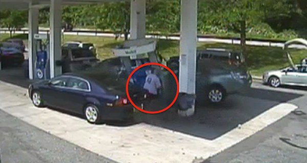 hero saves man from gas station crash