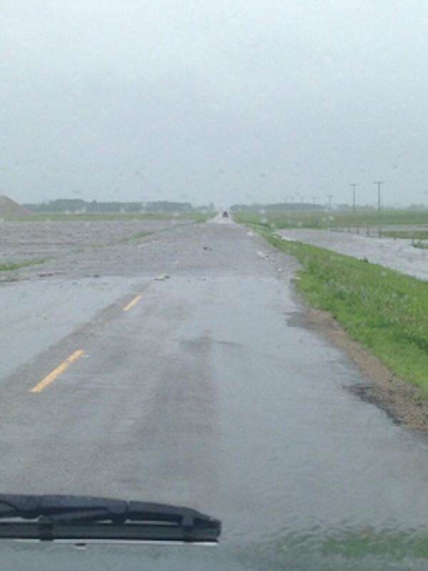 Roads flooding in Saskatchewan