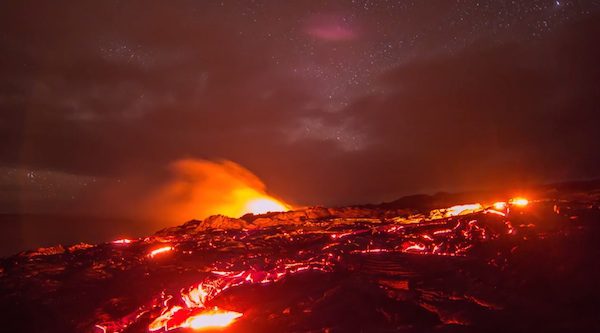 Volcano timelapse