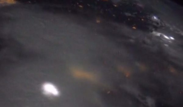 lightning storm from space