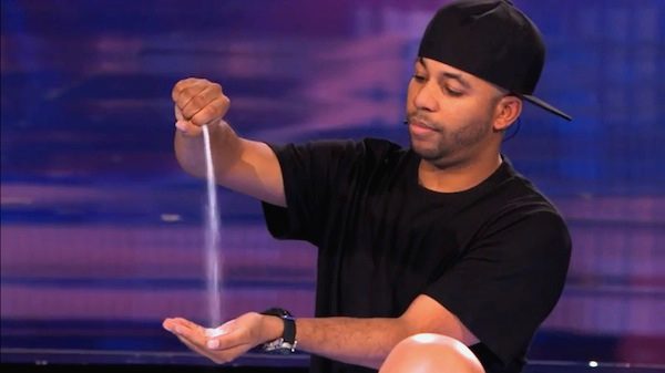Smoothini performs bar magician tricks
