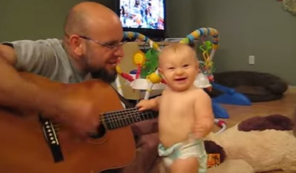 baby dances to bon jovi