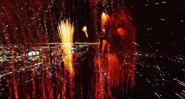 drone films fireworks