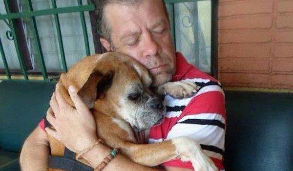 Lost dog is reunited with her dad