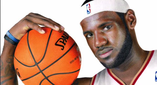 LeBron James drawing by Heather Rooney