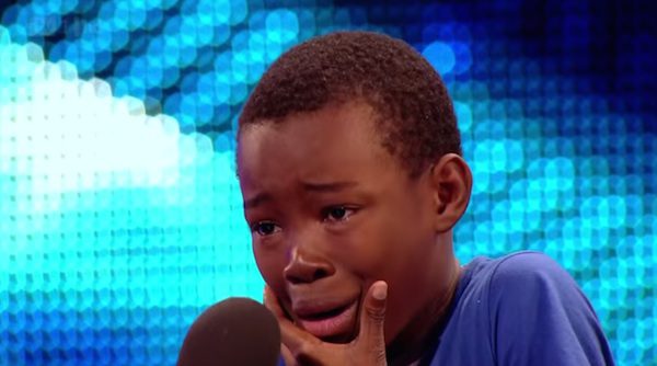 boy has emotional audition