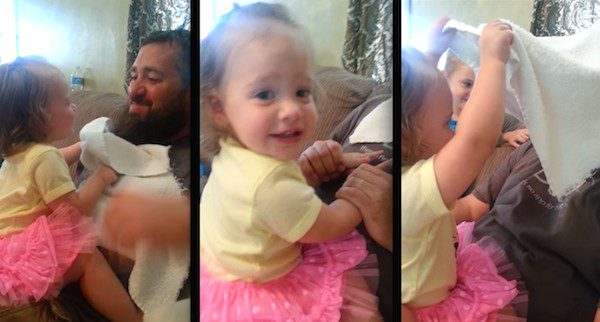 This Little Girl Plays Peekaboo With Her Dad Until He Gives Her A Surprise She Won’t Forget!
