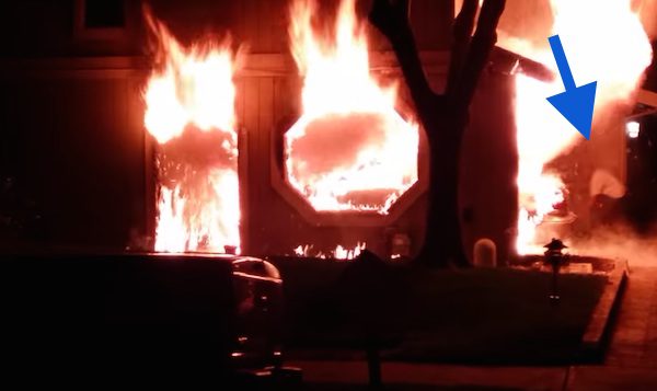 Man Runs Into Raging Inferno To Rescue His Trapped Dog, Heroic Act Caught On Camera