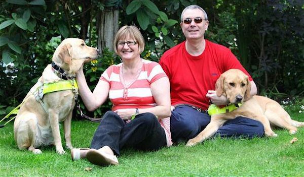 Blind Couple Brought Together After Their Guide Dogs Fall In Love