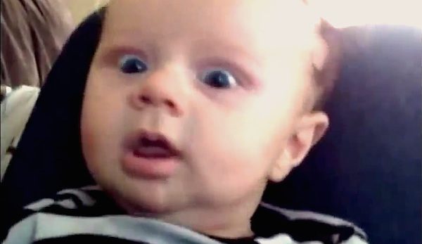 babies surprised by farts