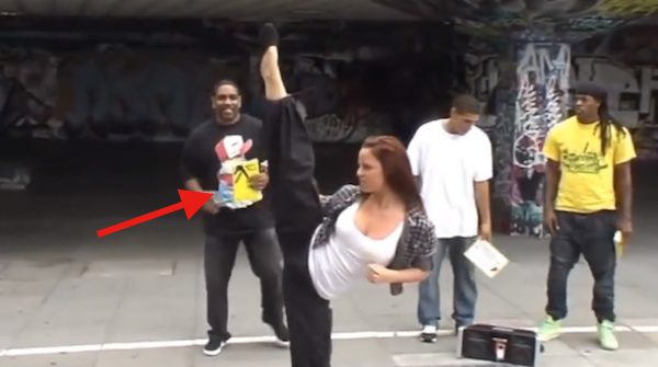Woman’s Amazing High-Kicking Stunt With A Phone Book