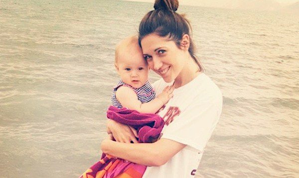 Natasha Craig with her baby