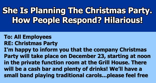 Spoof Emails Capture Chaos Of Planning Christmas Office Party
