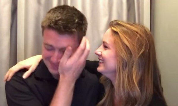wife's surprise baby announcement