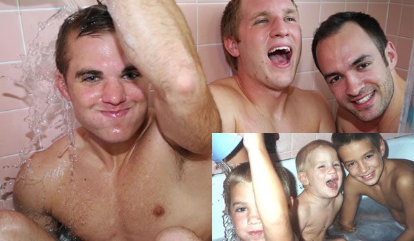 Brothers Recreate Childhood Photos To Make Awesome Gift For Mom