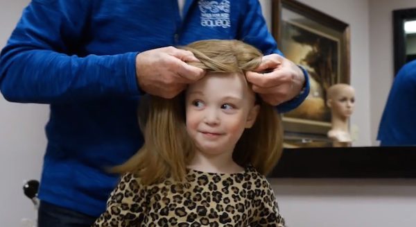 girl gets wig
