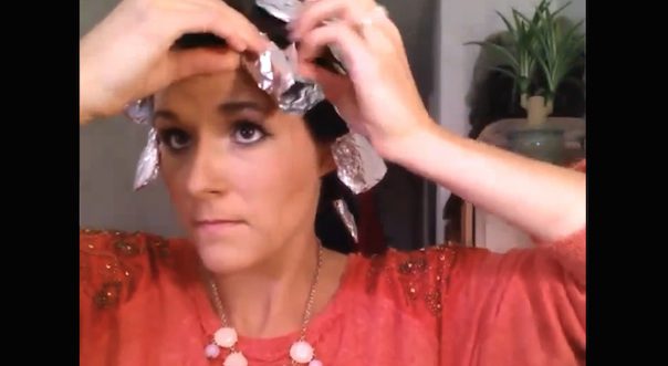 curling hair