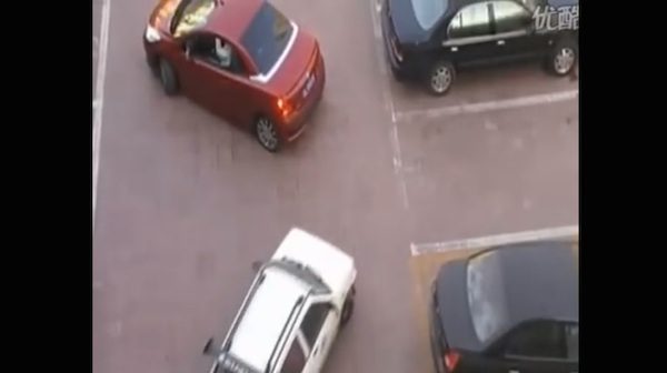 driver steals parking spot