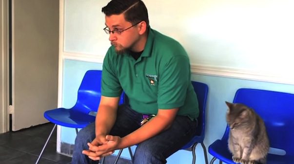man reunited with his lost dog