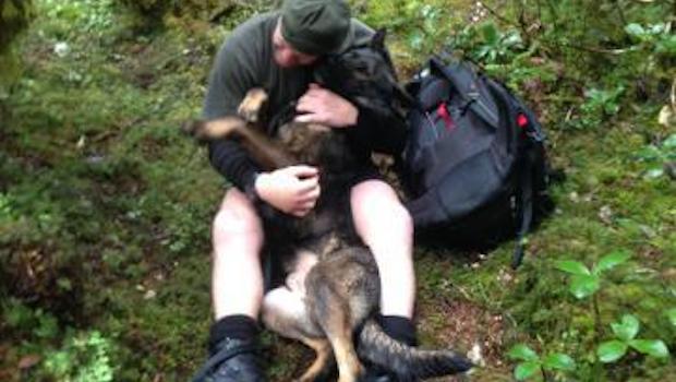 lost police dog reunited with handler