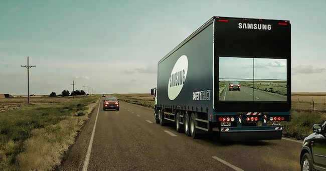 Samsung safety truck