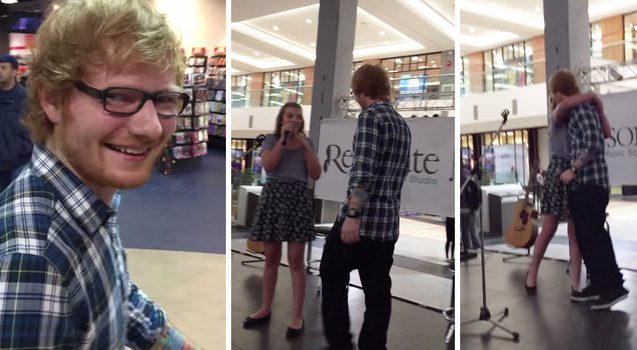 Ed Sheeran surprises fan