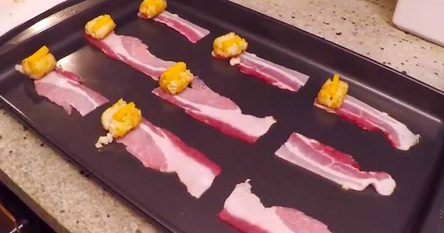 bacon wrapped tater tots