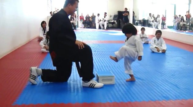 Little Boy Trying To Break Board In Taekwondo Class Is Hilariously Cute