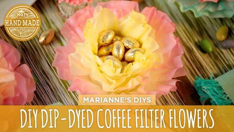 How To Transform Coffee Filters Into Beautiful Dip-Dyed Flowers