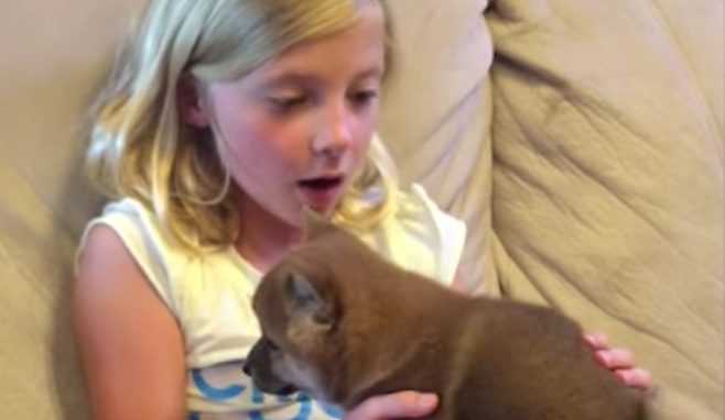 Girl Completely Stunned When She Receives Puppy For Her Birthday