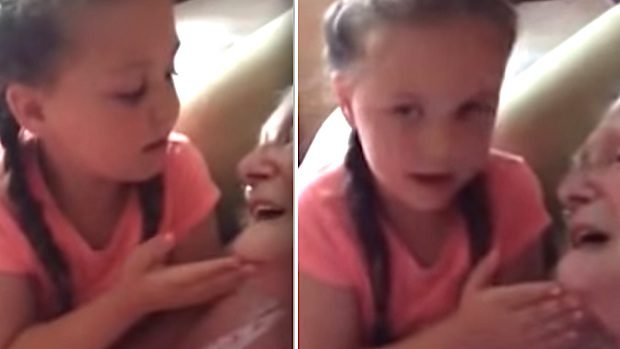 Girl Sings Sweetly To Her Great Grandmother Who Suffers From Dementia