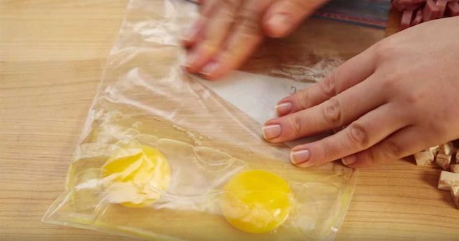 omelet in a bag