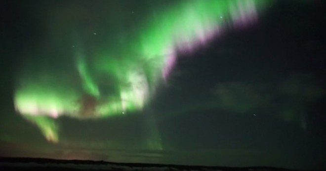 Man Filming Unbelievably Intense Northern Lights Superstorm Captures Shooting Star