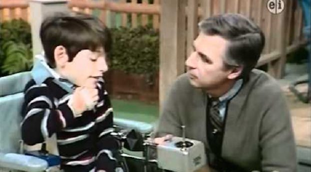 Mr. Rogers Introduces A Young Boy In A Wheelchair, 20 