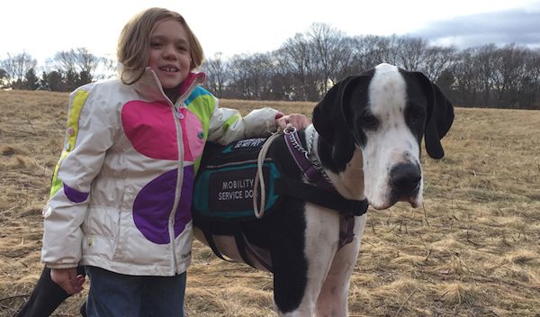 girl and her great dane