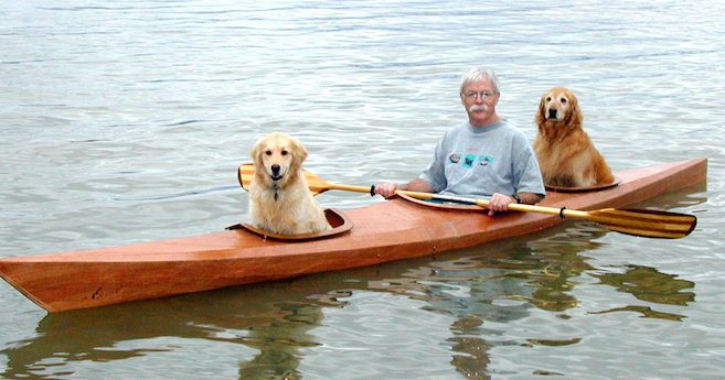 Man Builds Custom Kayak So That His Dogs Can Go On Adventures With Him