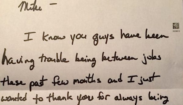 Renter Having Trouble Finding Work Is Surprised By Holiday Note From His Landlord