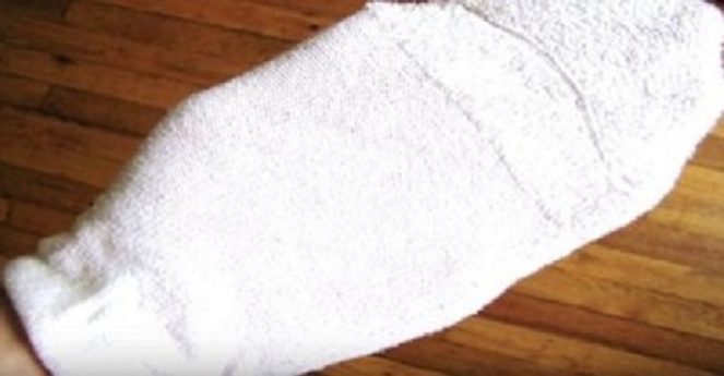 sock in vinegar