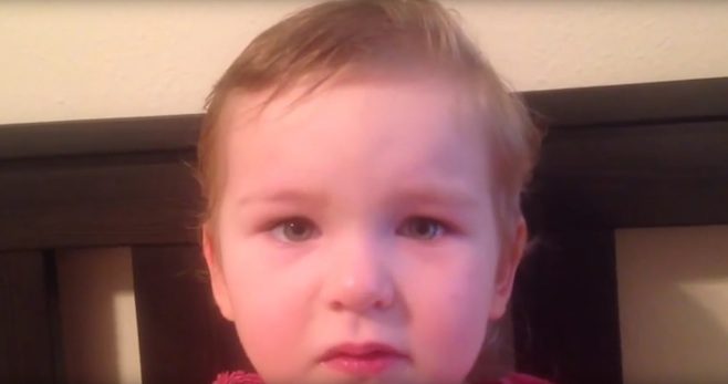 toddler explains her haircut