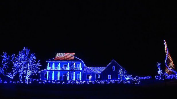 Christmas lights display