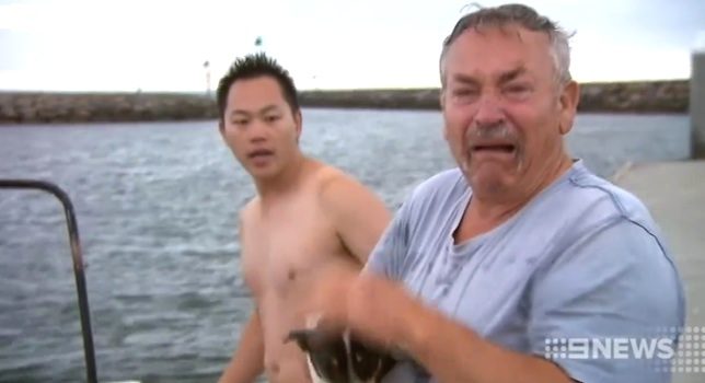 Fisherman Overcome With Joy When He Reunites With Dog He Thought Drowned
