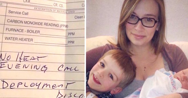Kindhearted Repairman Fixes Family’s Furnace For Free After Learning Husband Deployed