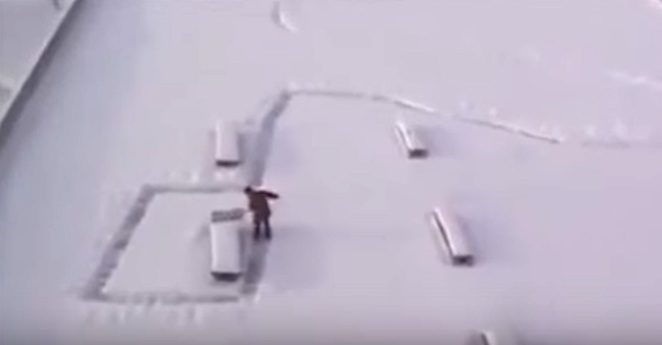 janitor snow prank