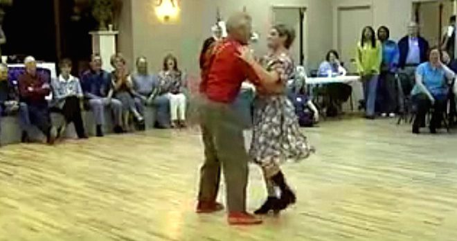 Couple Step Onto The Dance Floor And Perform Hilarious Swing Dance